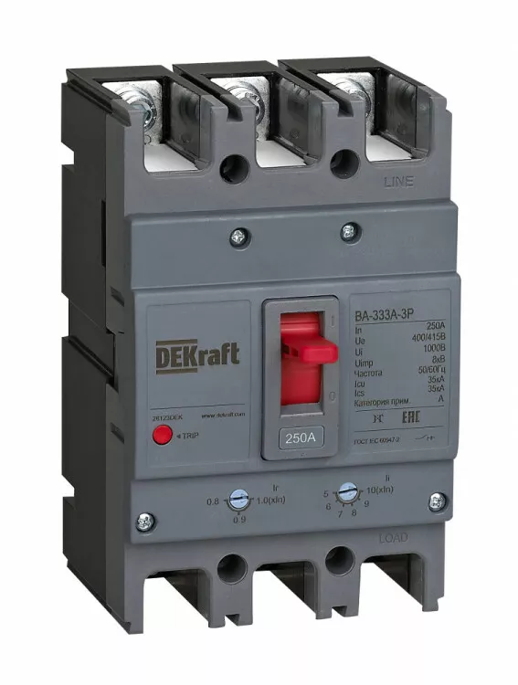 ������� ���. ����. 3P 250A 35�� ��-333� | 28123DEK | DEKraft