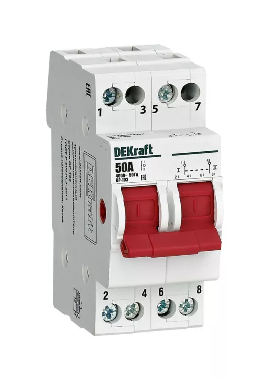 ��������������� �����������-������������� 2P 50A ��-103 | 17211DEK | DEKraft