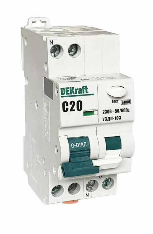      1P+N 20A - C -103 6 | 19090DEK | DEKraft