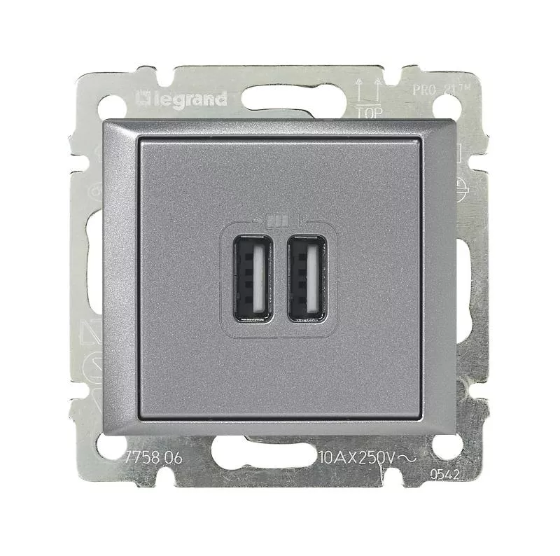 Valena �������� ������� 2-�� USB | 770270 | Legrand