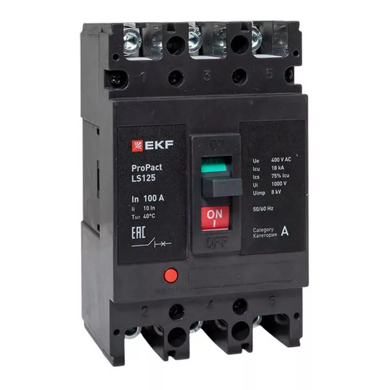 ����������� �������������� LS125 18�� 3P 100� ProPact EKF | mccb-125-18-3-100-ls | EKF