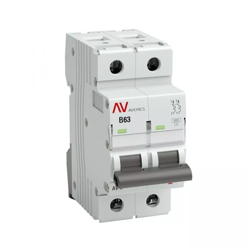 ����������� �������������� ������������ AV-6 63� B 6�� AVERES | mcb6-2-63B-av | EKF