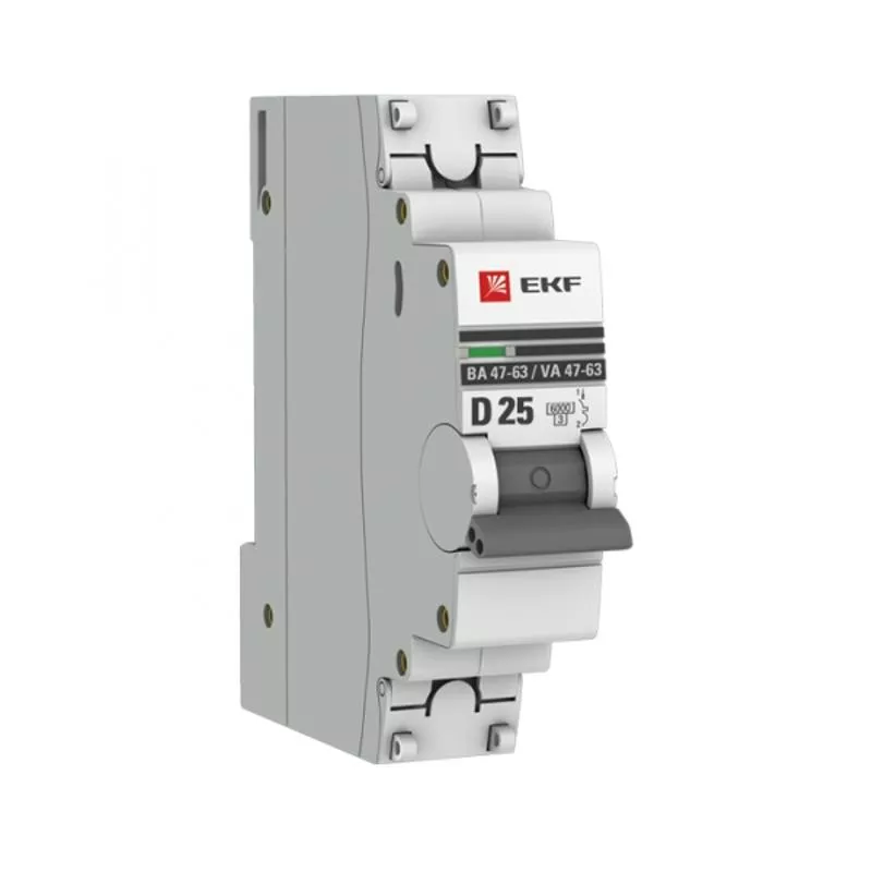 ����������� �������������� ������������ �� 47-63 25� D 6�� PROxima | mcb4763-6-1-25D-pro | EKF (������ - M636125D)