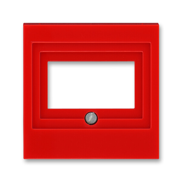 ABB Levit Красный / дымчатый чёрный Накладка для розеток USB / HDMI / VGA Красный ABB