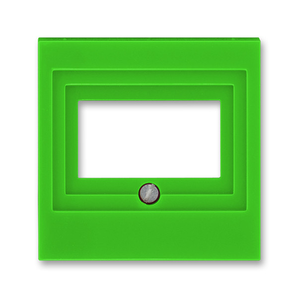 ABB Levit Зелёный / дымчатый чёрный Накладка для розеток USB / HDMI / VGA Зелёный ABB