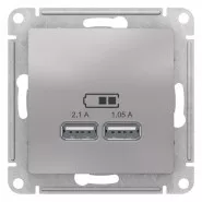 AtlasDesign   USB, 5, 1  x 2,1 , 2   1,05 , Schneider Electric