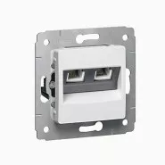 Cariva   + 2- RJ45 .6/RJ11 .3 Legrand