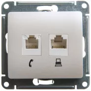 Glossa   2-  RJ45+RJ45, .5E Schneider Electric