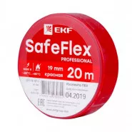 Изолента ПВХ красная 19мм 20м серии SafeFlex EKF