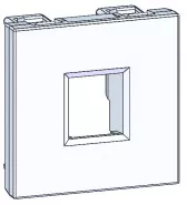 . W45 2 1xKeystone RAL9003 Schneider Electric