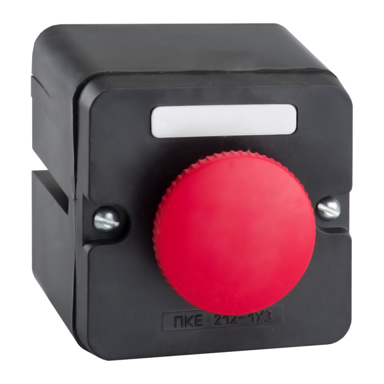 Пост кнопочный ПКЕ 222-1-У2-IP54 (красный гриб) КЭАЗ
