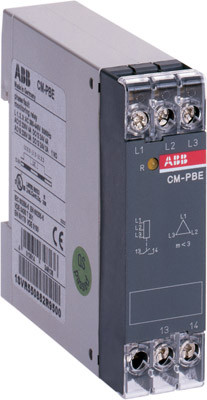 Реле контроля напряжения CM-PVE (контроль 3 фаз) (контроль Umin/max L1- L2-L3 320-460В AC) 1НО контакт ABB