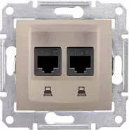 Sedna    2- RJ45 . 5e STP Schneider Electric