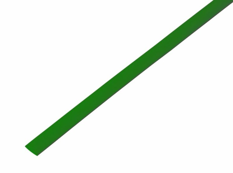 Термоусадка 6,0 / 3,0 мм, зеленая (1м) REXANT