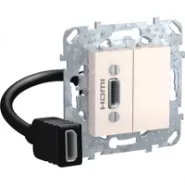 Unica Бежевый HDMI-коннектор с переходником Schneider Electric