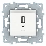 Unica New Белый Выключатель карточный, с подсветкой, 10А Schneider Electric