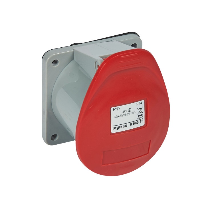       - P17 Tempra Pro - IP 44 - 380/415 ~ - 32 A - 3+ Legrand