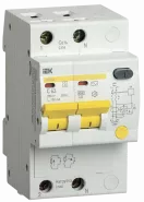 Выключатель автоматический дифференциальный АД12S 2п 50А C 300мА тип AC (3 мод) IEK