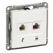 Wessen 59   2-  +  5 (RJ11+RJ45) Schneider Electric