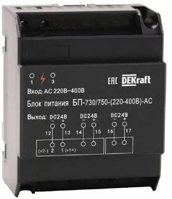   (.  DC (110-220B) .  DC 24B) -730/750 | 27298DEK | DEKraft