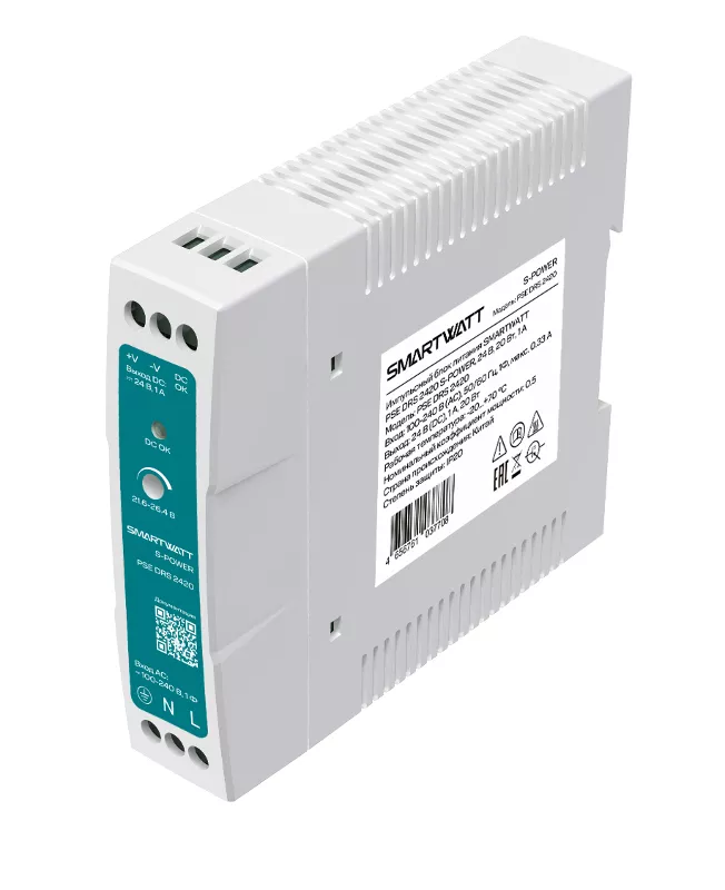 ���� ������� ���������� SMARTWATT PSE DRS 2420 S-POWER, 24 �, 20 ��, 1 � | 4512020450014 | SMARTWATT