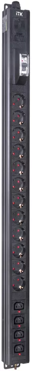 BASE PDU PV1111 22U 1 16 12SCHUKO 4C13 2,6 SCHUKO | BS-PV12-12D-04C13-11 | ITK