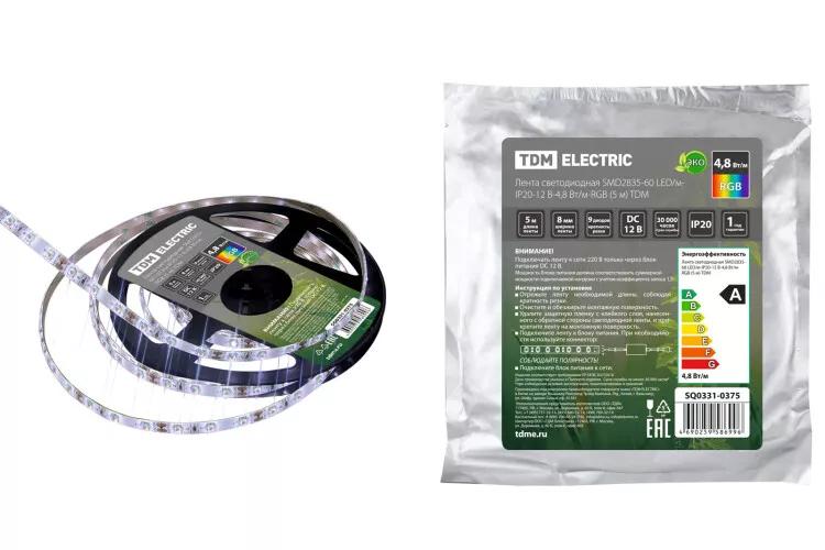   SMD2835-60 LED/-IP20-12 -4,8 /-RGB (5 ) | SQ0331-0375 | TDM