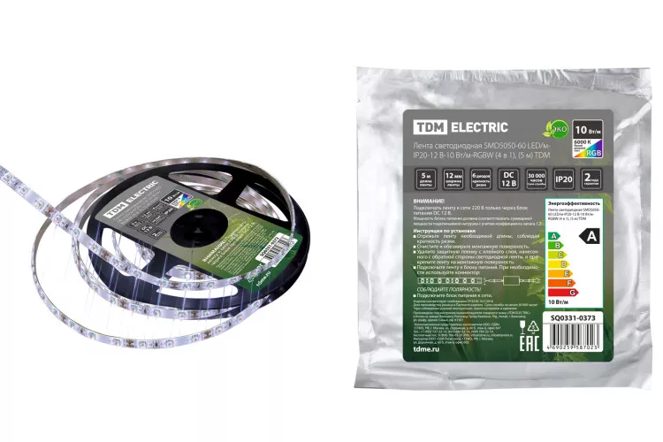   SMD5050-60 LED/-IP20-12 -10 /-RGBW (4  1), (5 ) | SQ0331-0373 | TDM