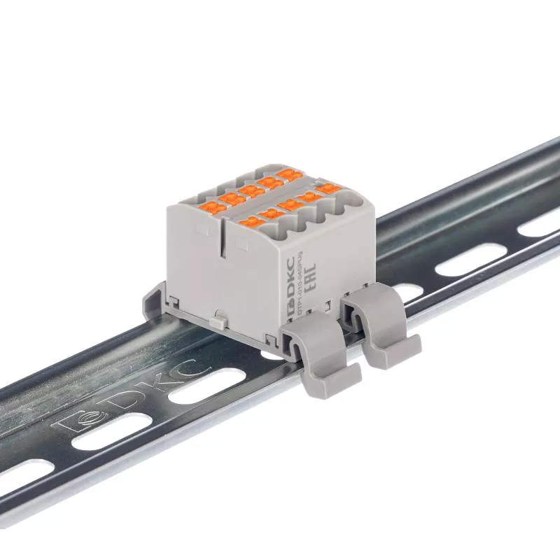 ���� ����������������� � �����. ��������� �� ����� ������� 35��, ����� push-in, 10 ����� ����������� 2,5 ��.��, ����� | DTP1-010-04SPUG-H | DKC