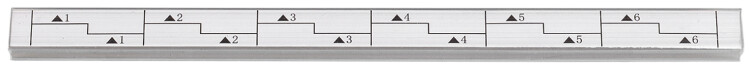 Панель маркировоч. на 10 пар плинтов аналог Krone, сер. | MP10P-0135 | ITK