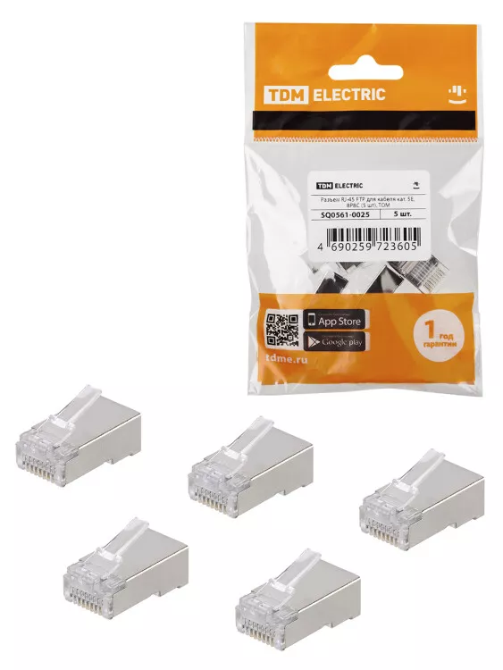 RJ-45 FTP   . 5, 8P8C (5 ), | SQ0561-0025 | TDM