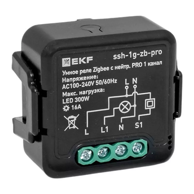 ����� ���� � ����������� 1-��������� � ��������� 16� Zigbee EKF Connect Select PRO | ssh-1g-zb-pro | EKF
