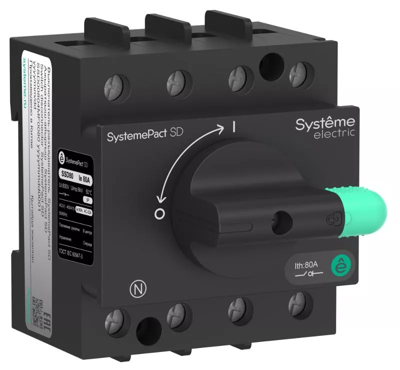 �����������-������������� SystemePact SD80 4P 32A | SSD00804MF0032 | SE