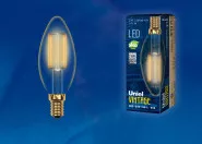 LED-C35-5W/GOLDEN/E14 GLV21GO  LED Vintage. ,   Uniel